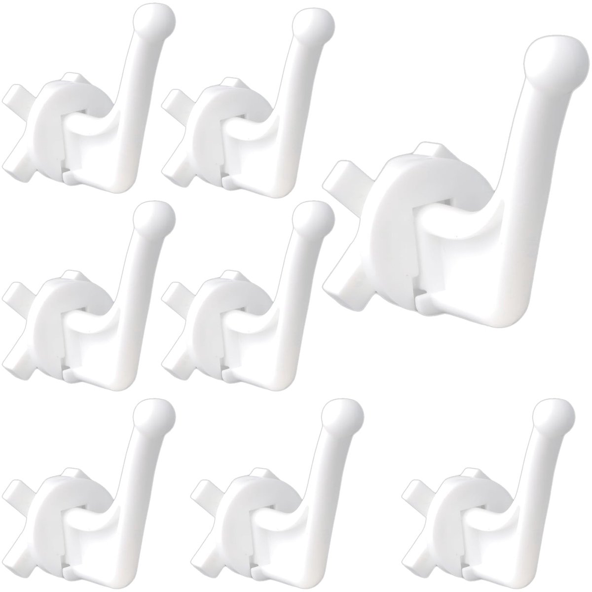 Dailygoods - Set van 8 Badkamer Radiator Haken - Praktische Handdoek- en Badjas Houders