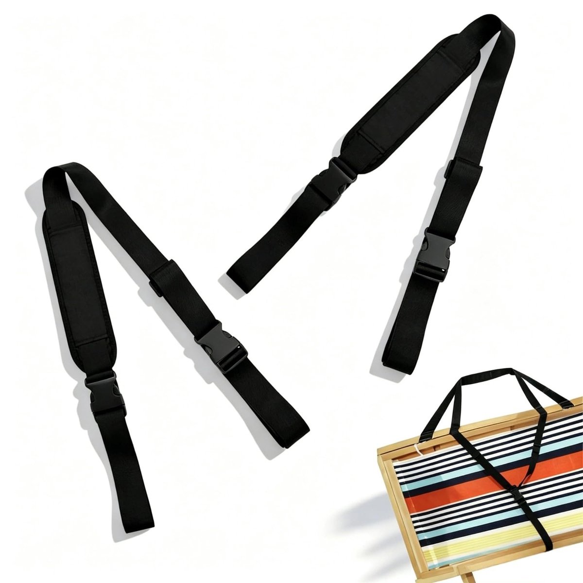 Dailygoods- Draagriem Verstelbaar - 2 Stuks - Schouderband met Kussens - Antislip - Slijtvast - Lichtgewicht PP-Materiaal - Schouderriem