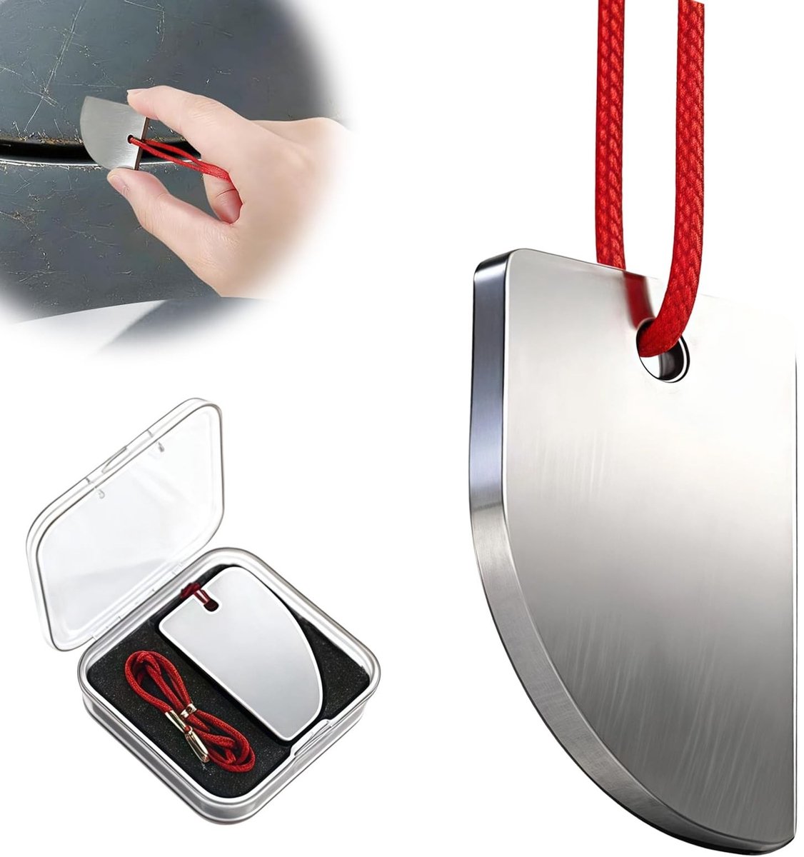 Dailygoods- Autolakschraper Professionele Carrosserie-Reparatieset - Wolfraamcarbide - Precisie-Lemmet - Slijtvaste Spatel - Voor het Verwijderen van Vlekken en Druppels - Ideale Oplossing voor Gladmaken - Lakschraper