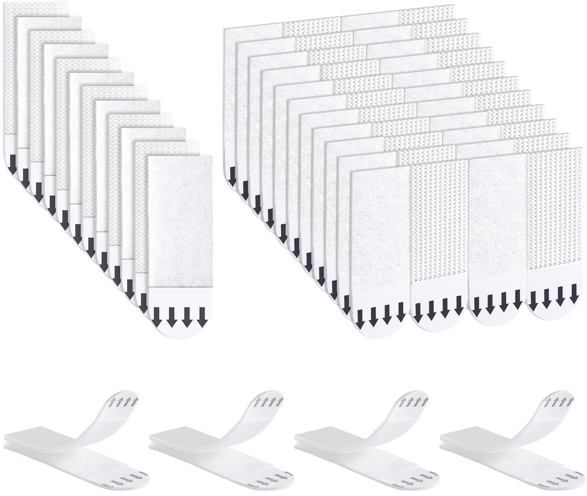 Dailygoods - 64 Stuks Plakstrips voor Posters en Foto's - Residuvrij en Sterk
