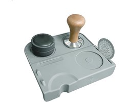 Dailygoods- Tamping Mat Antislip - Siliconen Werkbladbescherming - Barista Benodigdheden - Verstevigd Ontwerp - Eenvoudig Schoon te Maken - 18 x 17 cm - Koffiemat