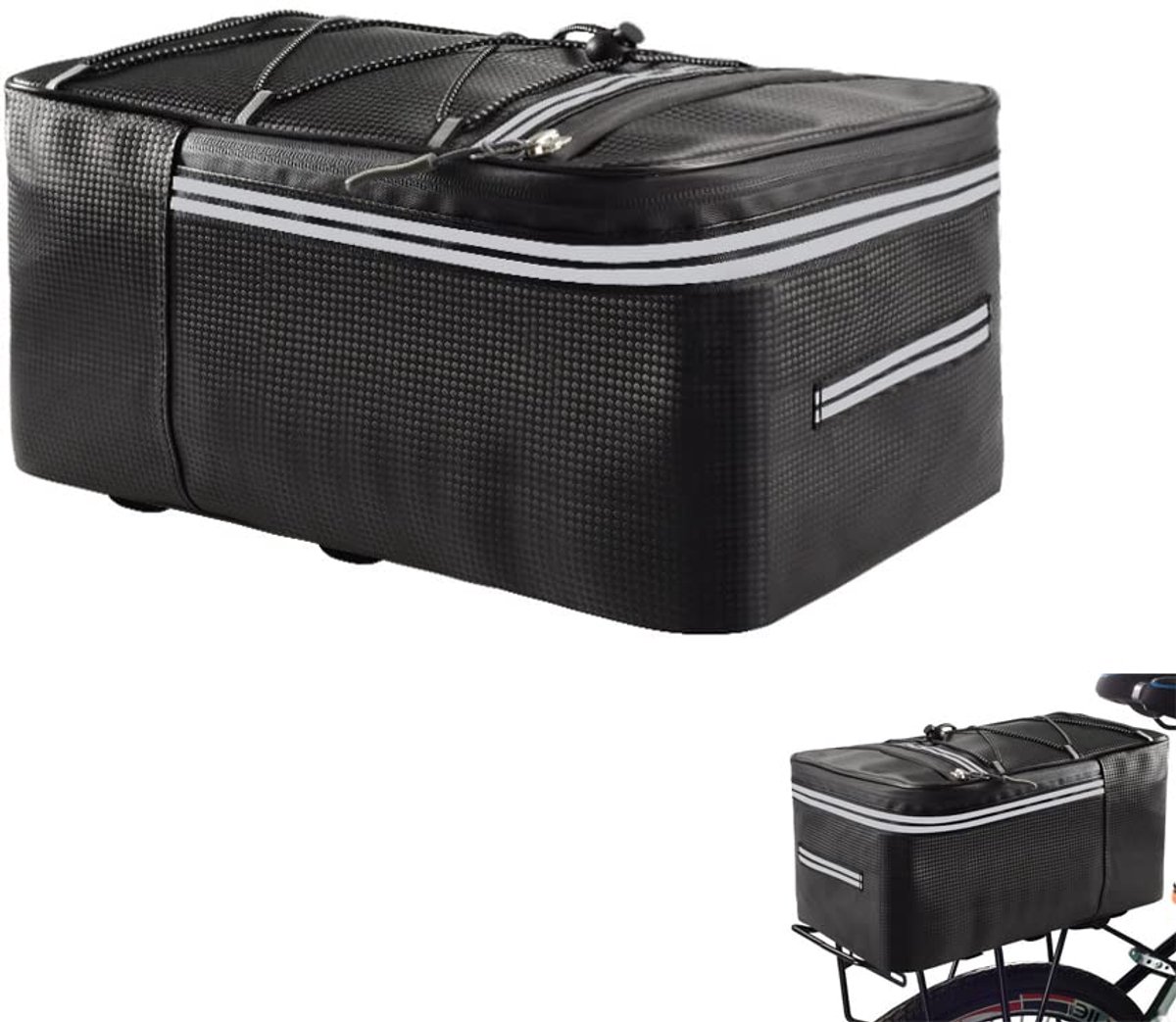 Dailygoods - Waterdichte Bagagedragertas voor Mountainbikes - Multifunctionele Zadeltas
