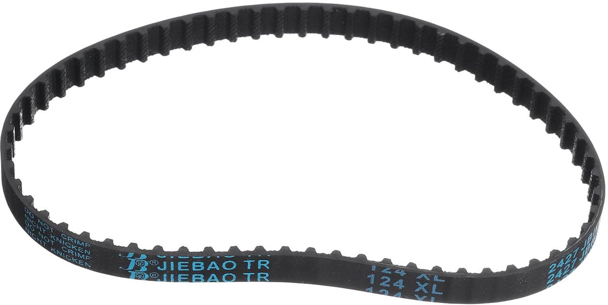Dailygoods - Timing Belt 62 Tanden - Rubber Synchronous Timing Belt 0.37 Inch