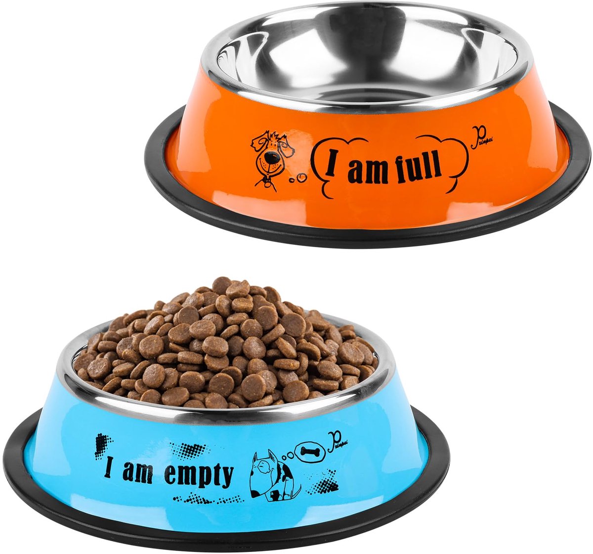 Dailygoods - Complete Katten Voederset met Speelgoed en Eetbakken (2 Stuks)