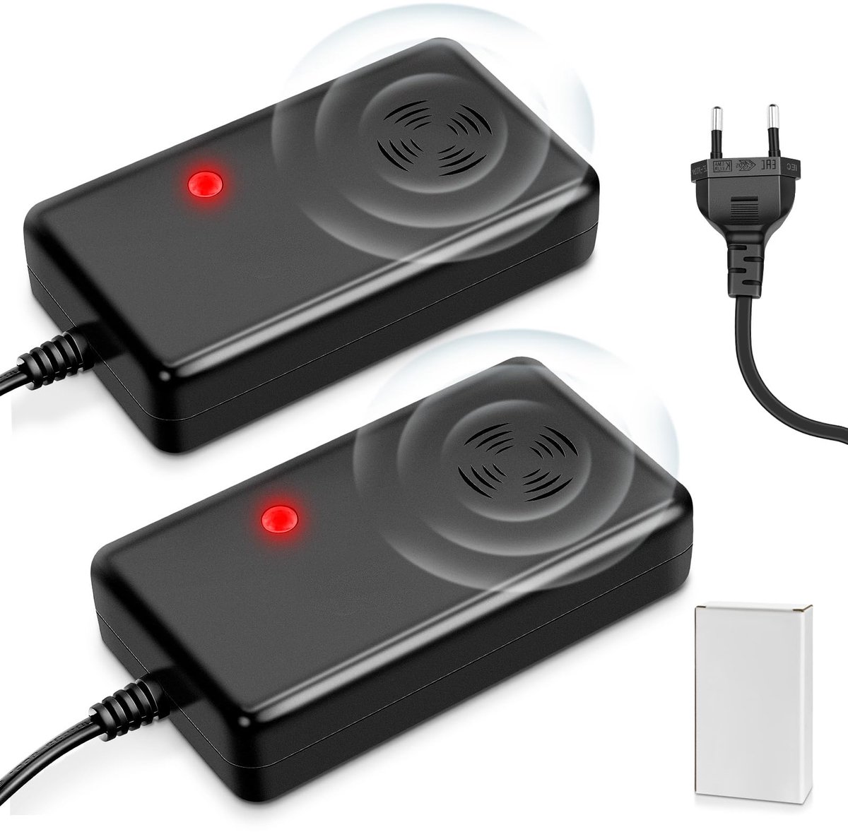 SnelShoppen - Ultrasone Marterverjager met Stekker - Marterafweer voor Huis, Garage, Zolder en Kelder - 230 V, 50 m² Bereik, Anti-Gewenningseffect