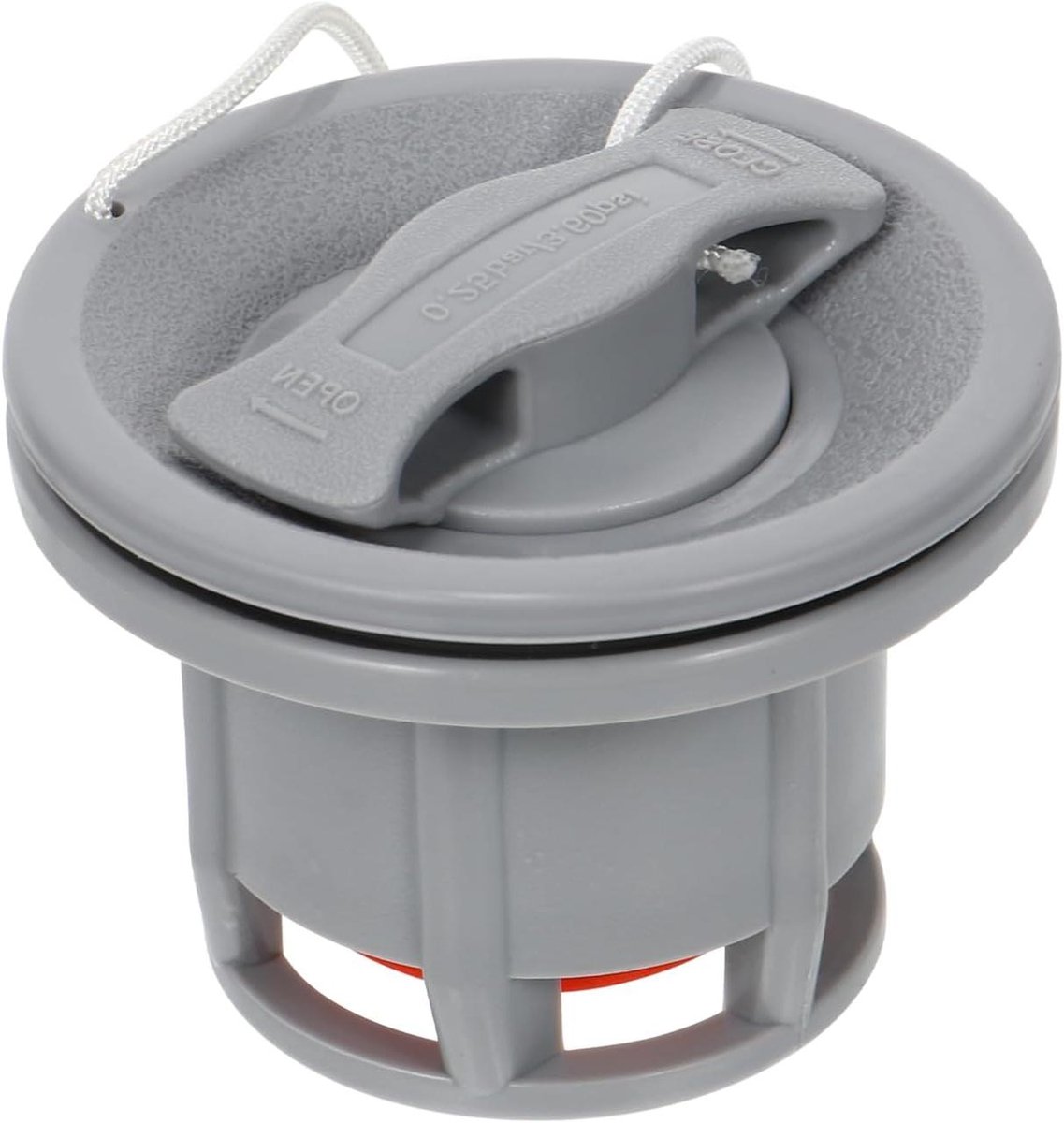 Luchtklep Adapter - Opblaasventiel Dop - Kajak Opblazen - 8 Gaten Hogedruk - 4 Stuks - Grijs