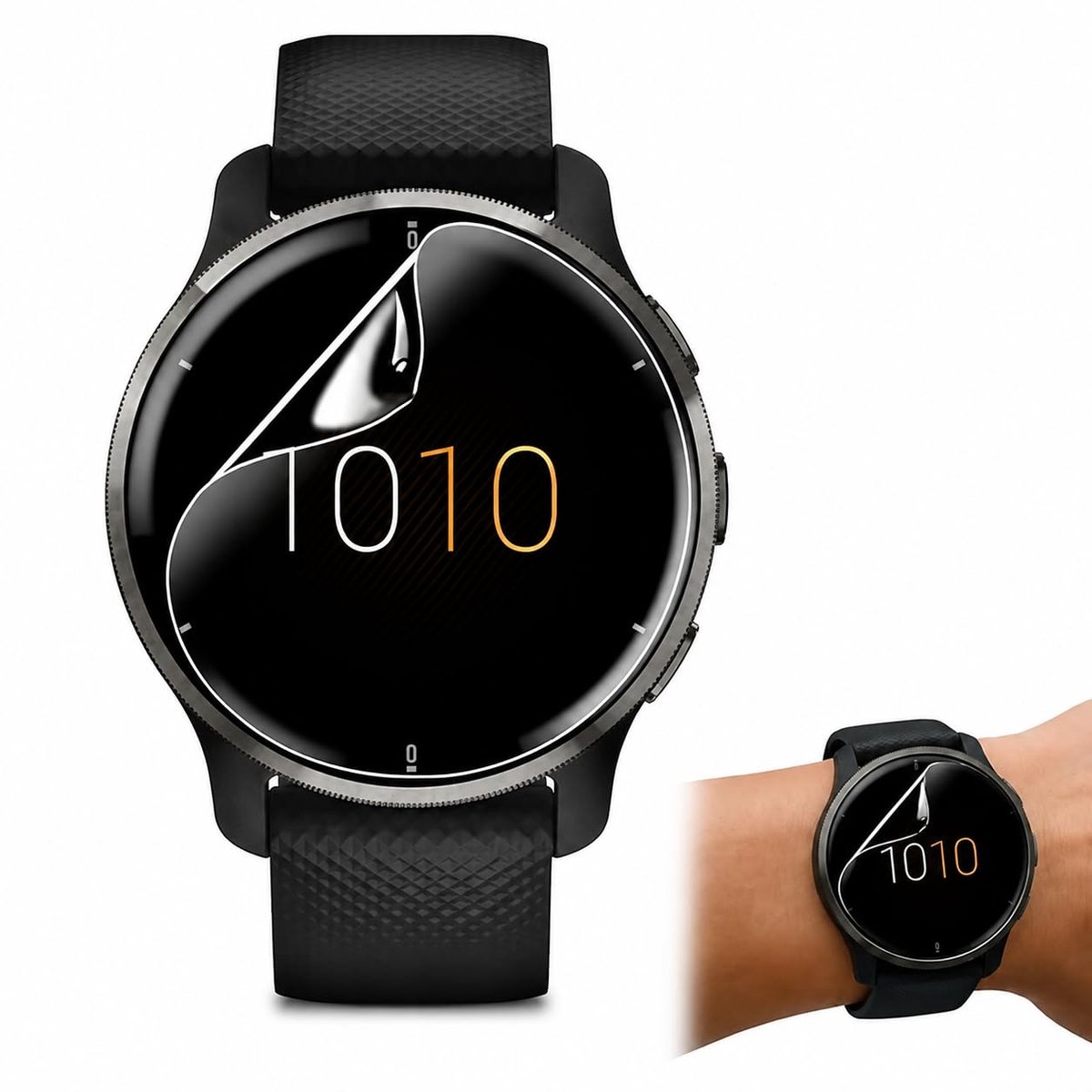 Dailygoods - Venu 3 Tempered Glass Screen Protector - Ultra-Dunne Bescherming voor Smartwatch