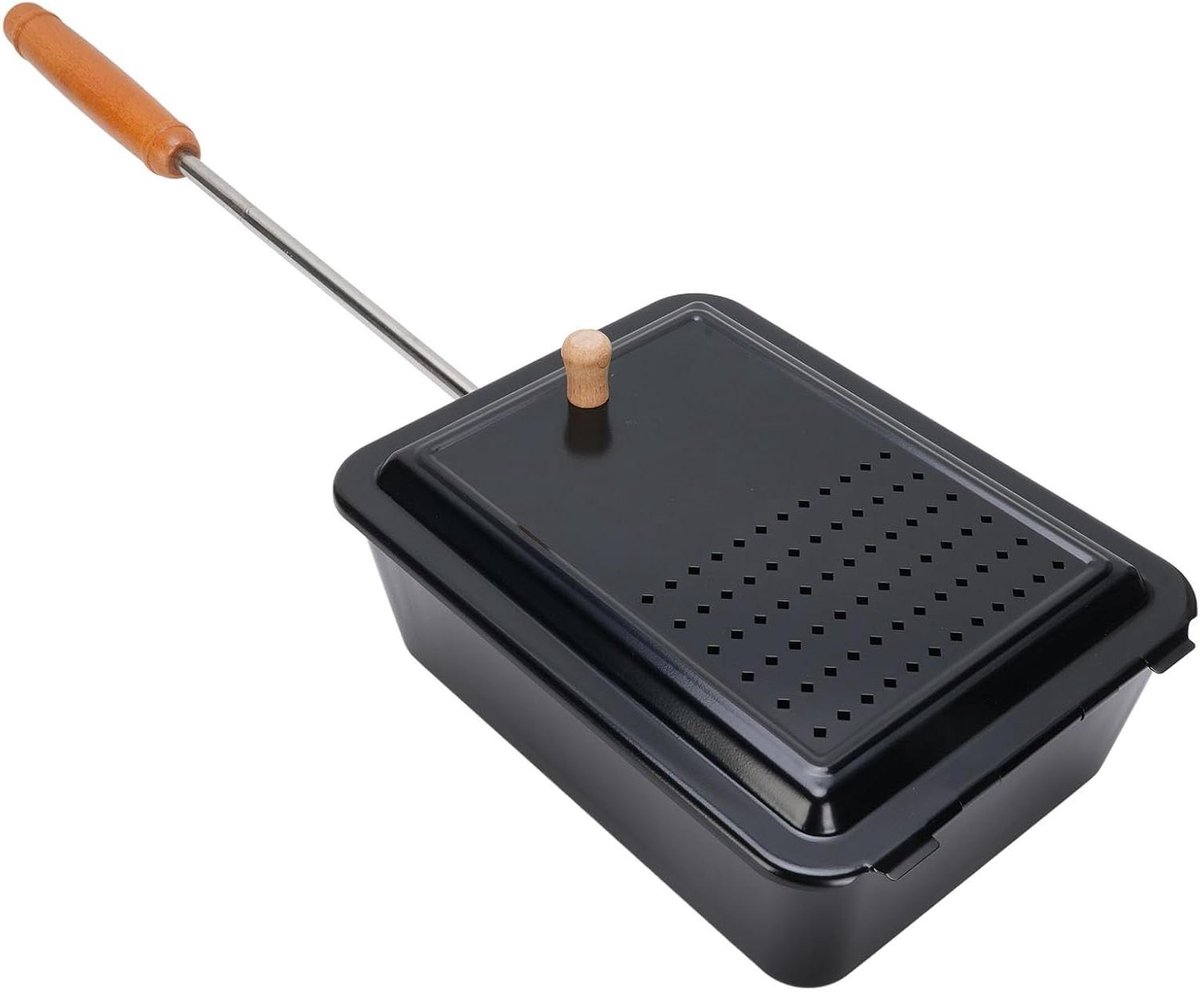 Popcorn Pan - Popcornmaker Snack Pan - Popcorn Maken - Gelijkmatige Verwarming - Niet gespecificeerd - Zwart