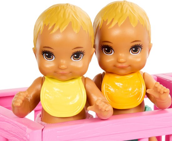 Barbie Skipper Babysitter - Babykamerspeelset met pop, tweeling en accessoires van Barbie — afbeelding 5