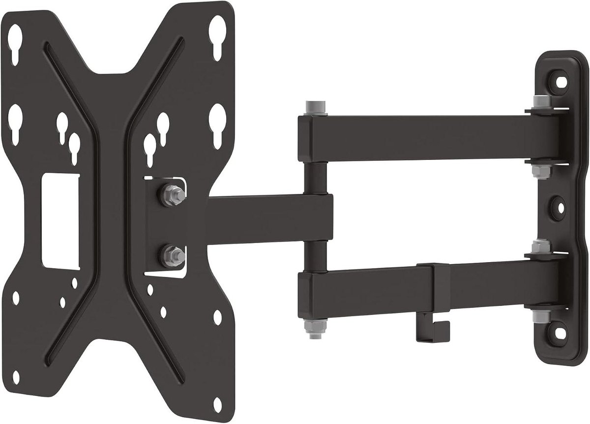 TV Muurbevestiging - TV Beugel - TV Ophangen - Verstelbaar in drie vlakken - 107 cm (42") - Zwart