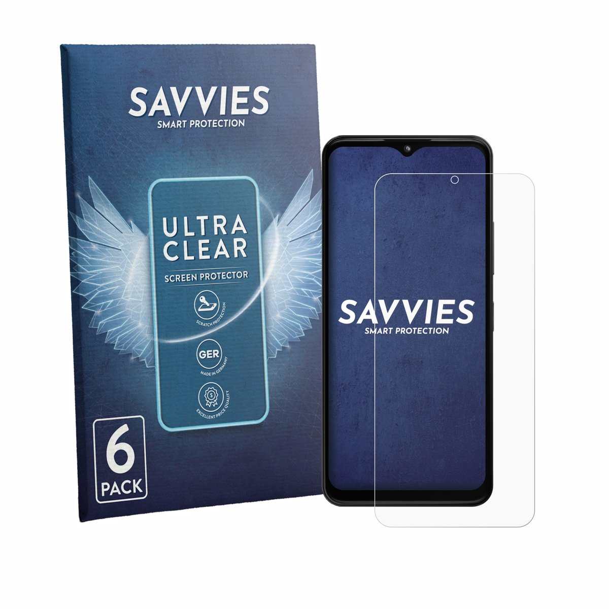 Savvies - Screenprotector voor HMD Arc - Folie Beschermfolie transparant 6 Stuks