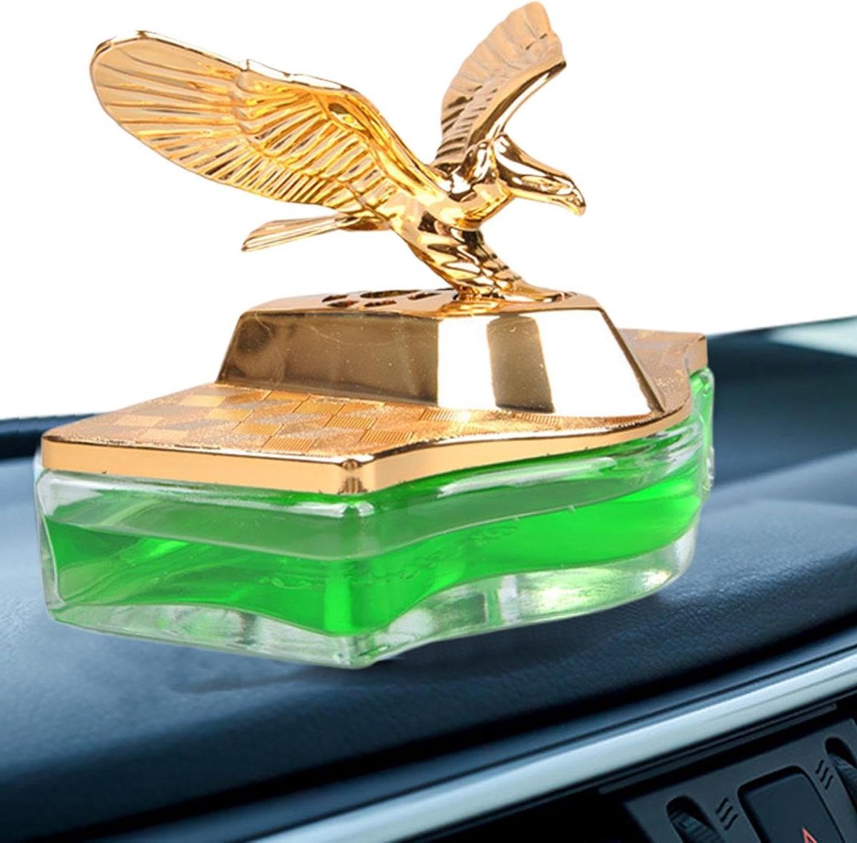 Auto Luchtverfrisser - Autogeurtje Ornament - Auto Interieur Verfrissen - Adelaar Design - 93 x 93 cm - Zilver