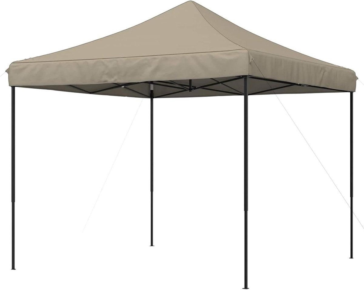 Pop-up Partytent - Opvouwbare Tent Evenementen - Feesten Organiseren - Gepoedercoat Stalen Frame - 292 x 292 x 315 cm