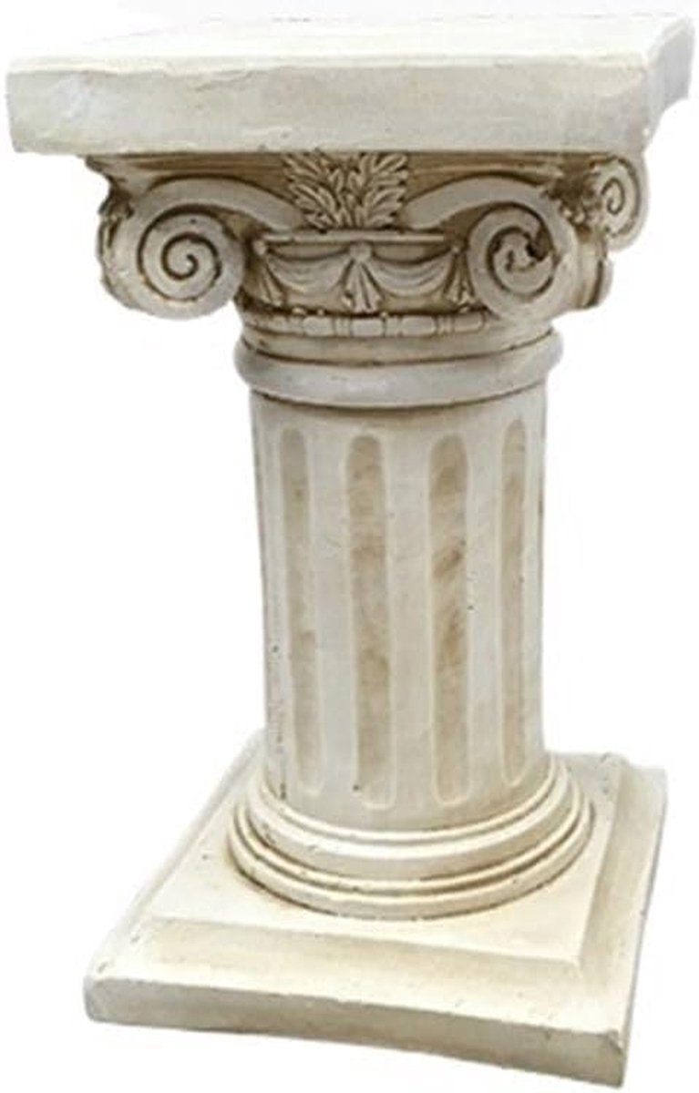 Romeinse zuil - Decoratieve pilaar - Feest decoratie - Klassiek elegant design - 10x10x10 mm - Wit