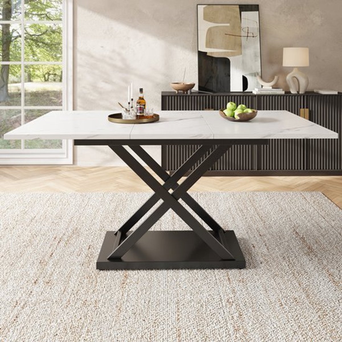 Uitklaptafel – Klaptafel – Inklapbare Tafel – Uitschuifbare Eettafel – Ruimtebesparende De