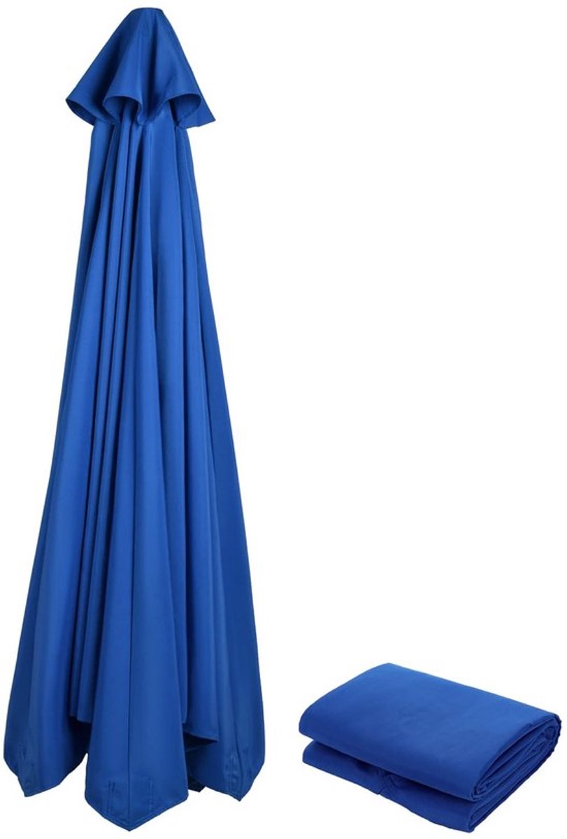 Terrasparaplu 300 cm - Vervangende Luifel - Sterke Marktparaplu - Waterdicht Polyester - UV-Bescherming - Ademend Materiaal - Parasoldoek