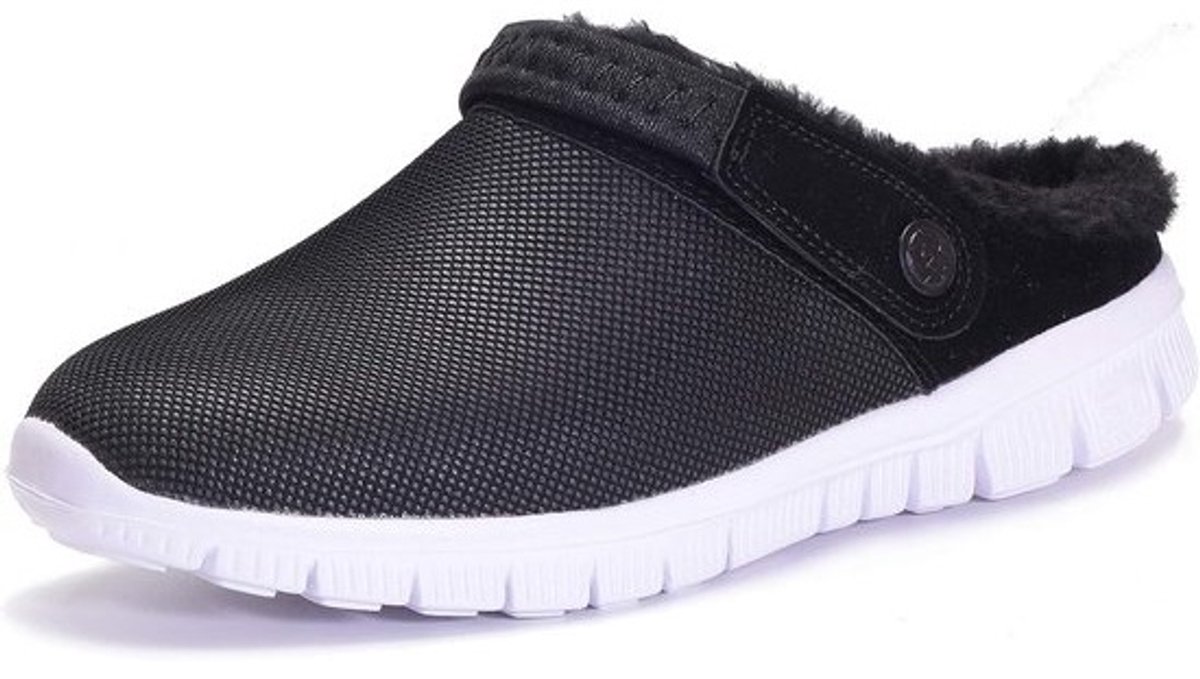Warme, waterdichte pluche pantoffels voor binnen en buiten, antislip comfortschoenen