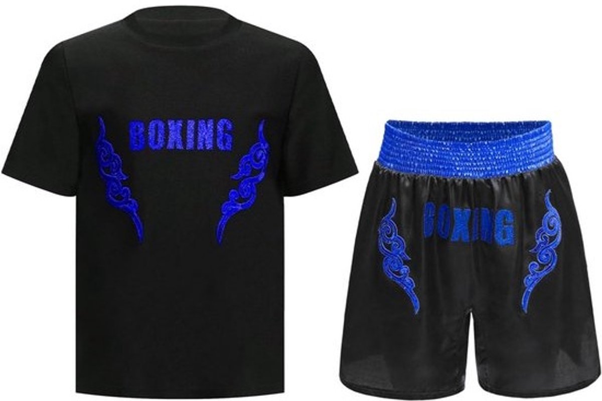 Kinder Trainingspak Jongens Korte Mouw Shirt en Shorts voor Sport en Vechtsport