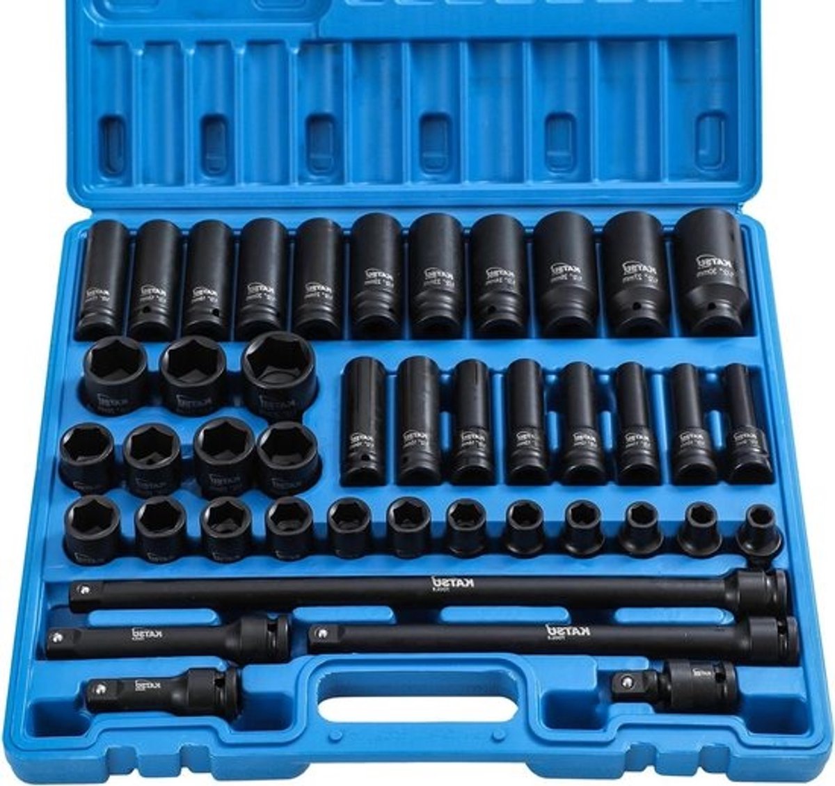 Doppenset Metrisch - Socket Set - Auto Reparaties - 6 Punts - 9-30mm - Zwart