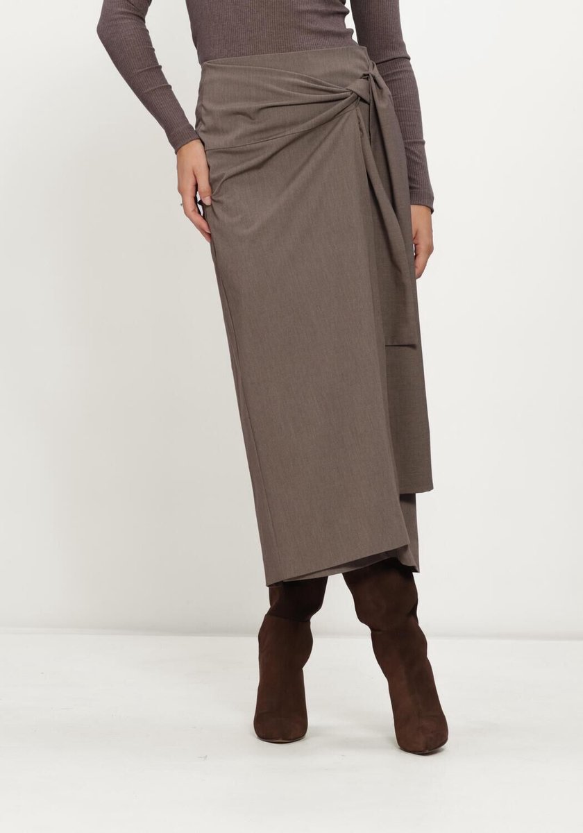 INWEAR Cleohiw Skirt Rokken Dames - Bruin - Maat 36