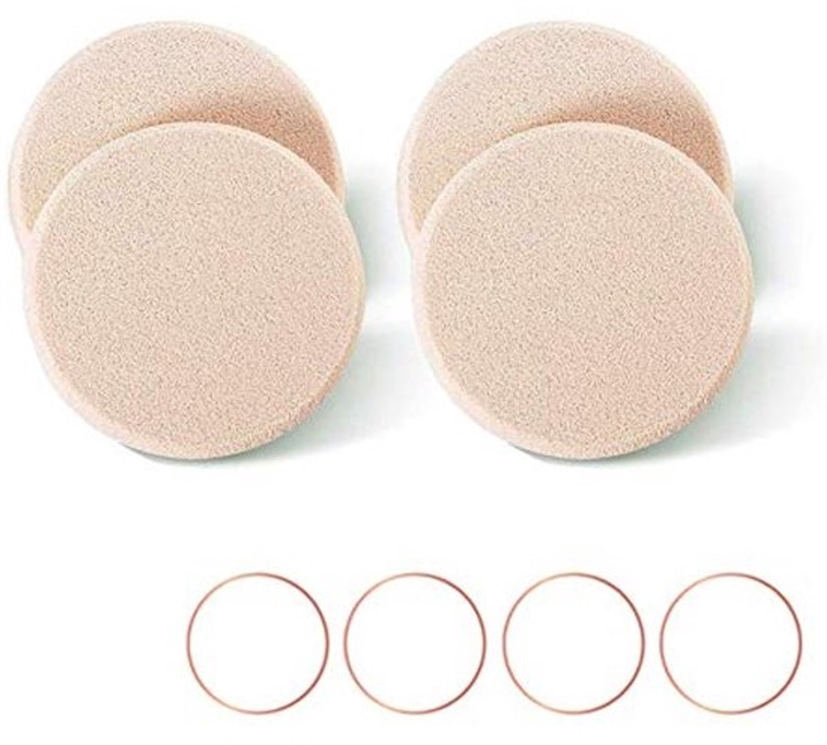 Ronde Make-up Sponzen Set - Perfect voor Vlekkeloze Foundation en Gevoelige Huidtypen