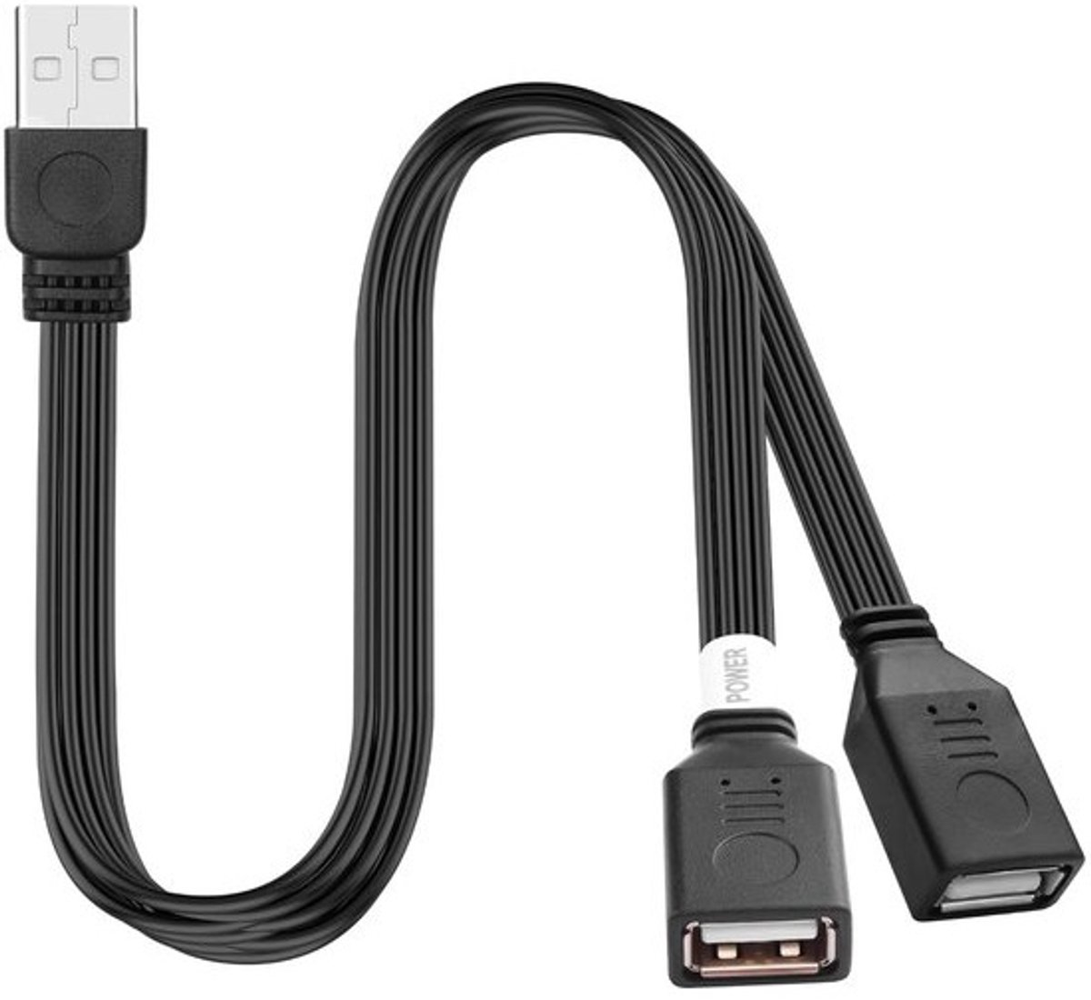 USB Y-Splitter Kabel 1 naar 2 Poorten - Opladen en Gegevensoverdracht