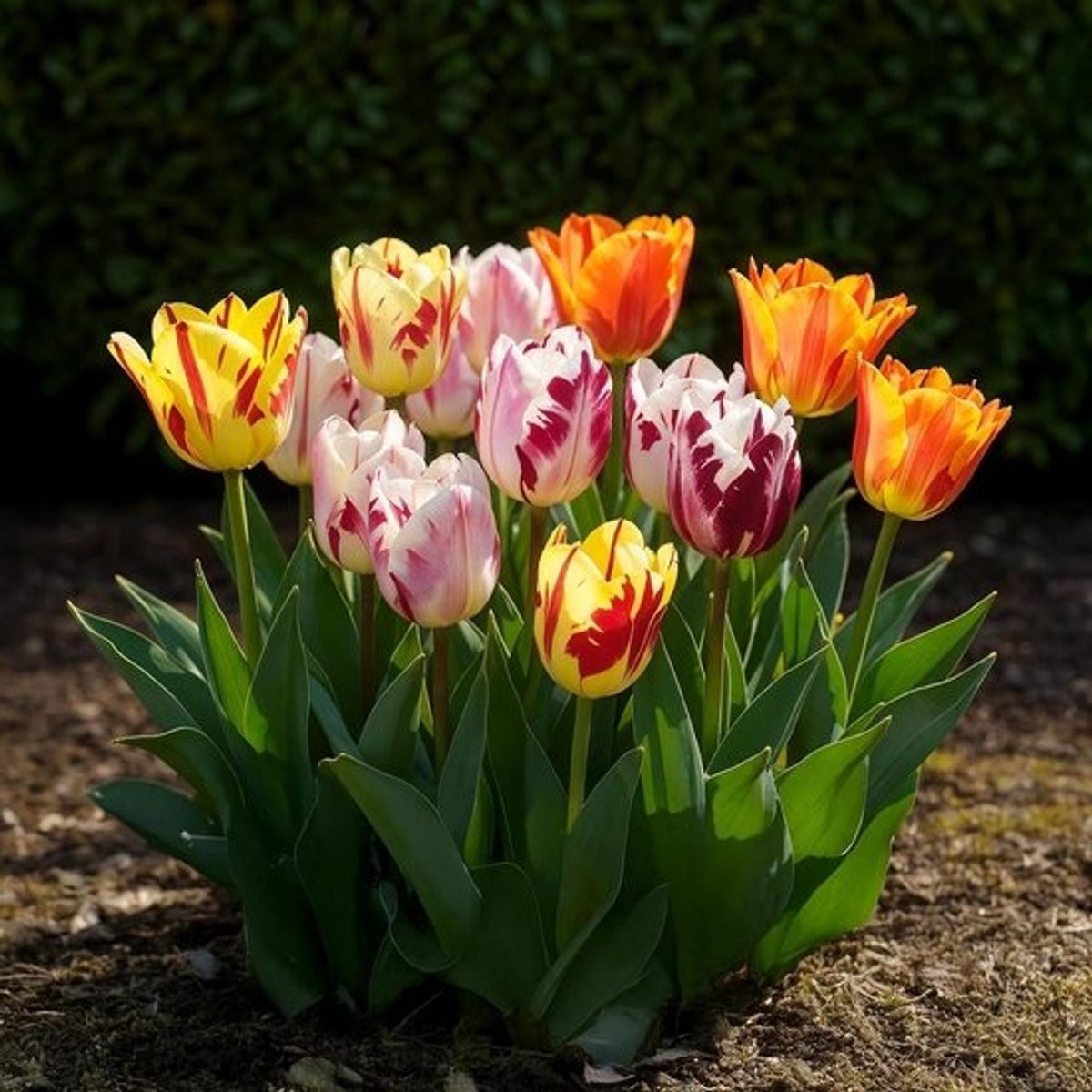 Tulp Bloembollen Mix Diverse Kleuren - 15 Stuks - XXL Pak