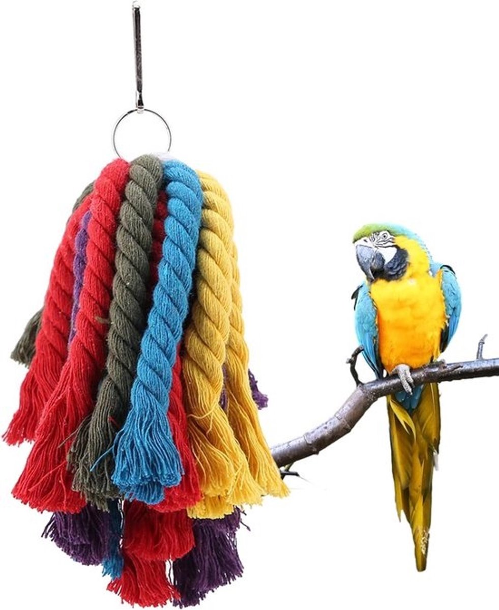 Kleurrijk Kauwspeelgoed Touw voor Papegaaien en Vogels
