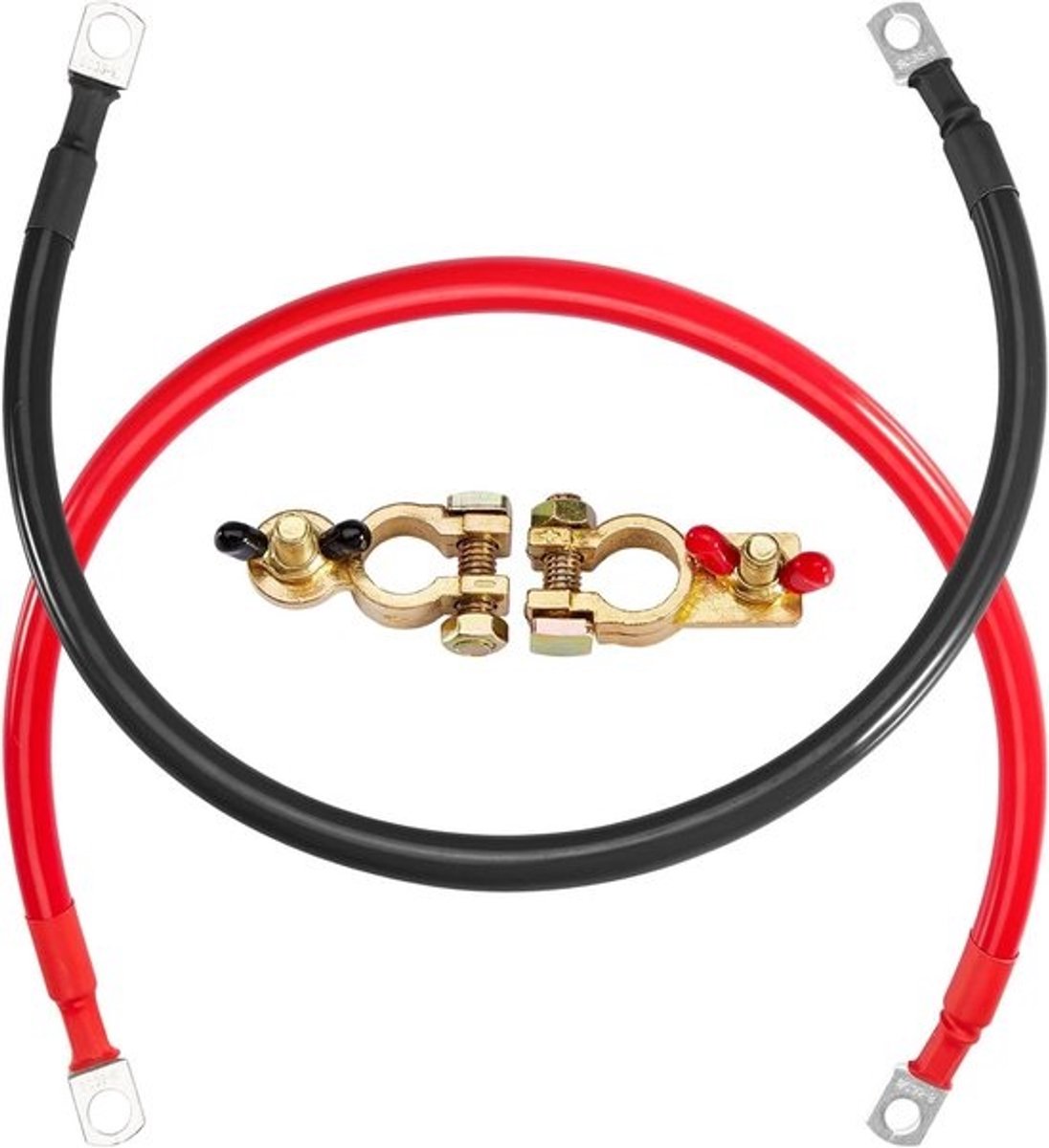 Batterijkabel 35mm² 12V/24V - 50cm, Tin Geplateerde Koper, Geschikt voor Auto's, Gemakkelijk te Installeren