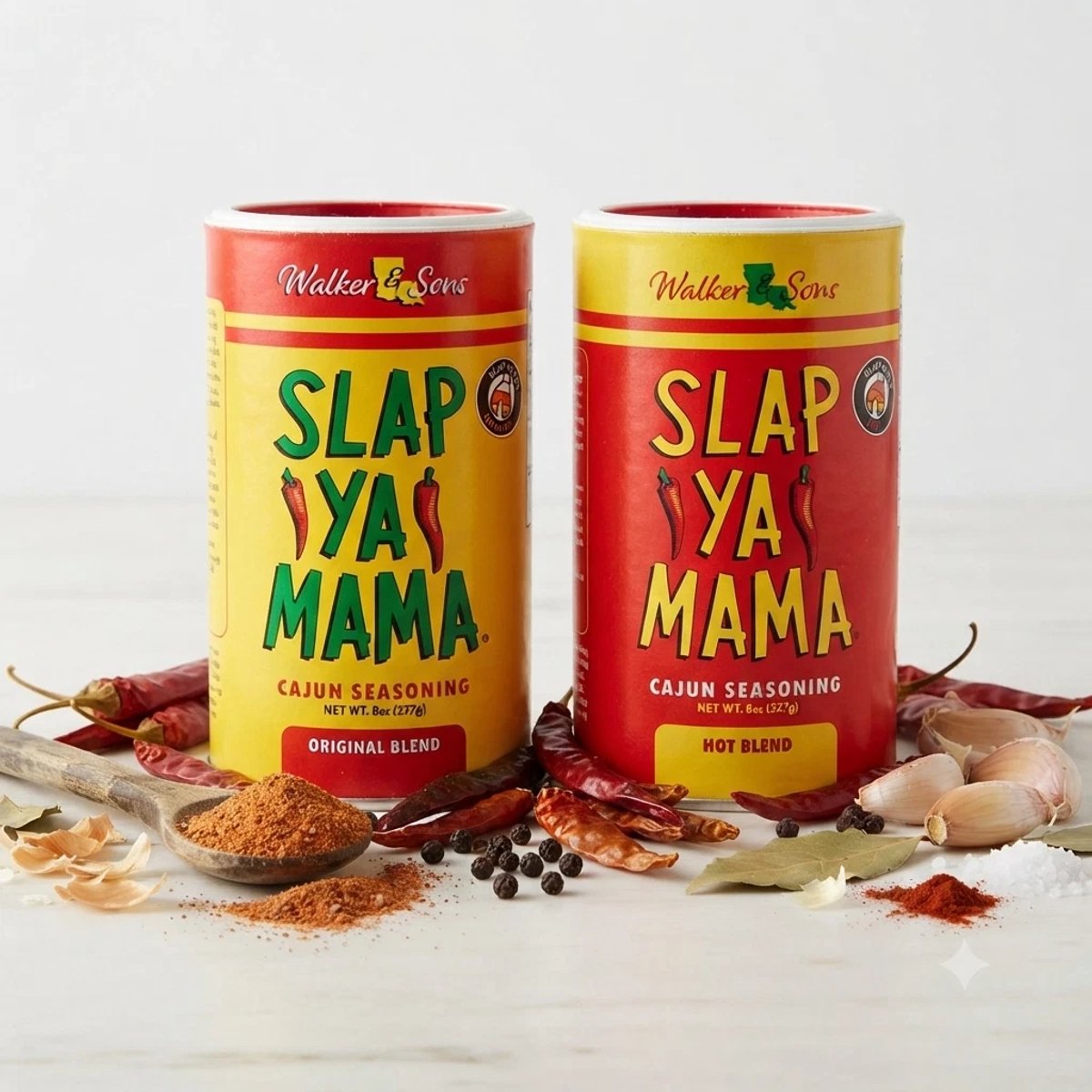 Slap Ya Mama Natuurlijke Cajun Kruiden uit Louisiana - Authentieke en Smaakvolle Kruidenmix - Perfect voor Vlees, Vis en Groenten - Veelzijdige Smaakmaker - Voordeelverpakking van 227 gram (8 oz)