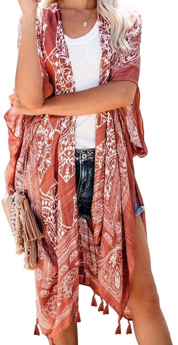 Kimono's voor dames badpak coverups - Zomer strandmode