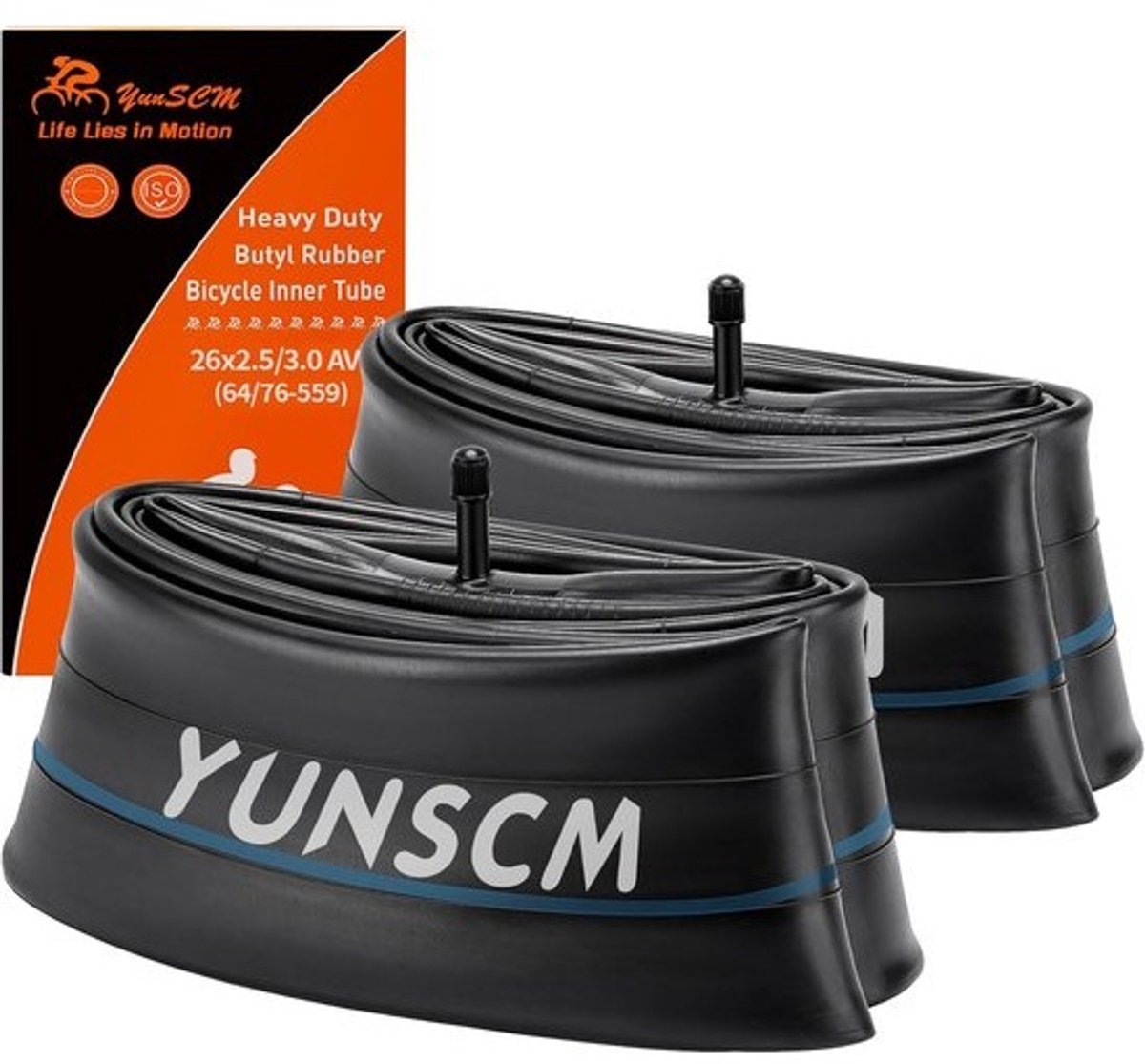 Set van 2 26 inch fietsbinnenbanden voor optimale prestaties
