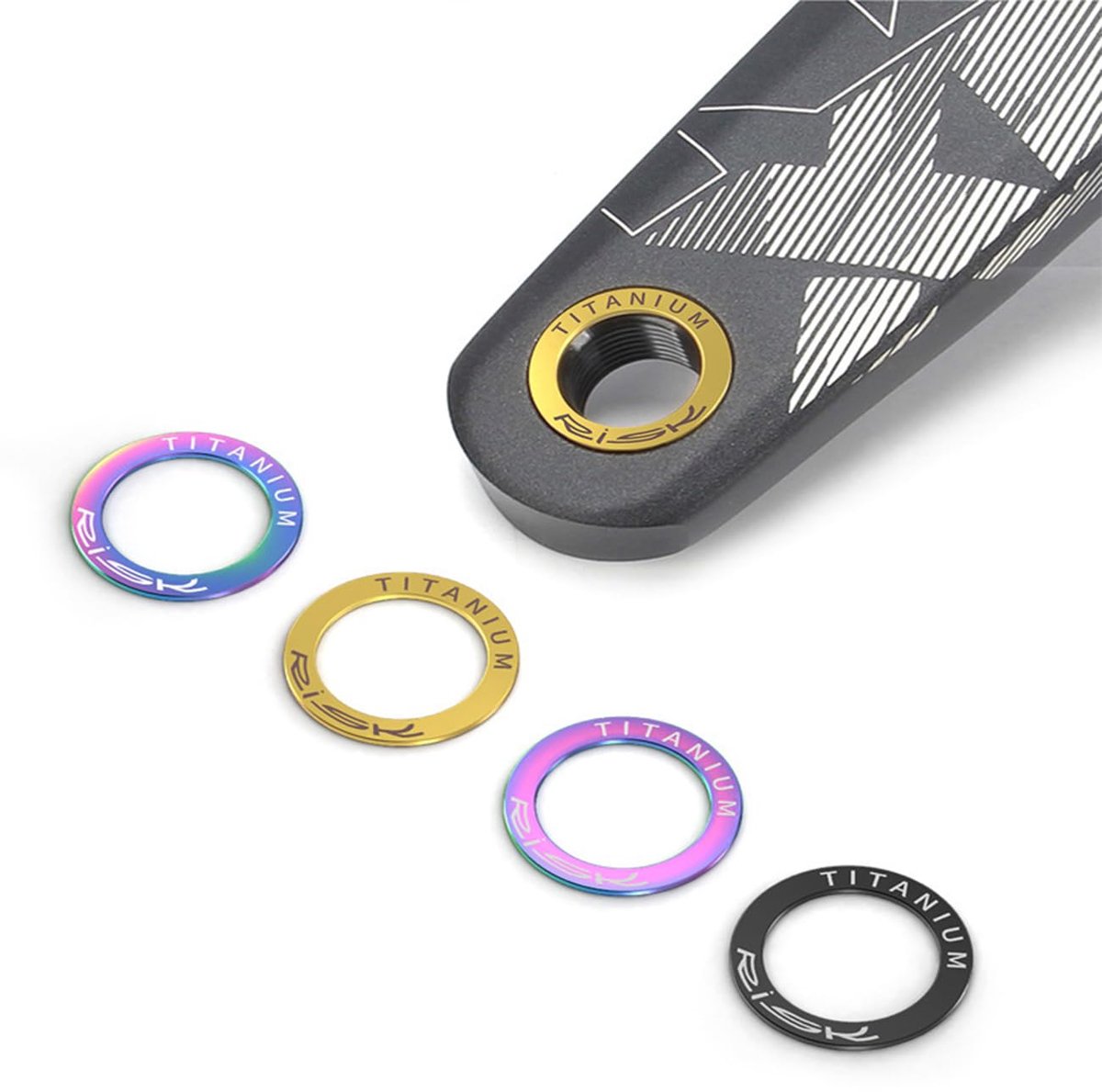 2 Pcs Extended Bike Pedaal Wasmachines Titanium Pedaal Spacer Mountain Road Vouwfiets Locking Pedaal Wasmachine Tand - ShopVlot
