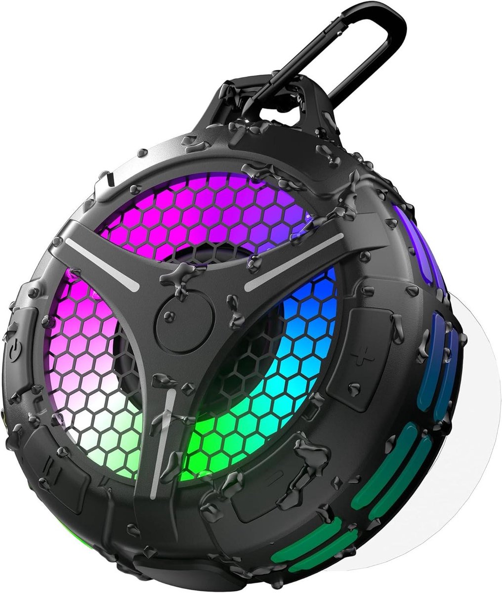 Douche Speaker - Draagbare Speaker - Muziek Luisteren - Waterdicht IPX7 - 15W Geluid - Zwart