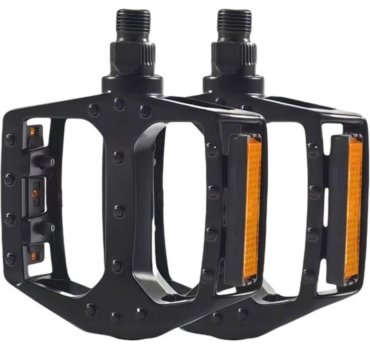 Lichte MTB-pedalen met reflectoren voor optimale grip en controle