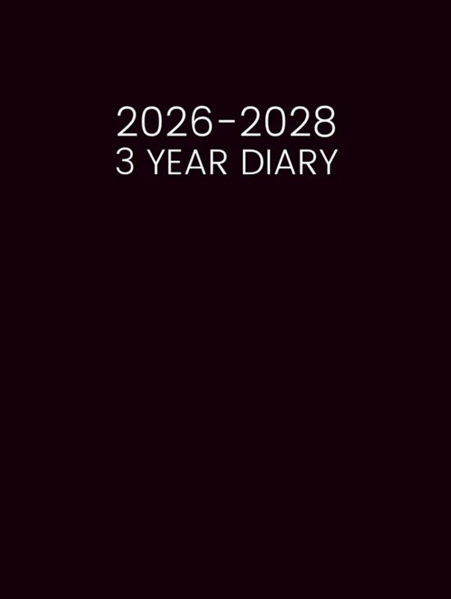 3-Jarige Agenda 2026-2028 | Maandoverzicht Planner met Notities & Feestdagen | Grote Formaat