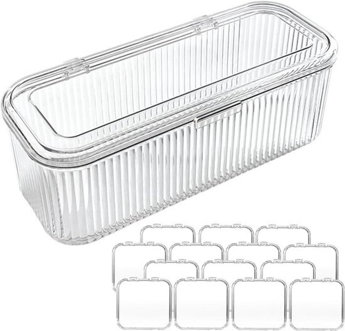 Nagel Opbergdoos - Acryl Organizer Set - Make-up Accessoires Opbergen - Stofdicht Ontwerp - 203L x 109B x 68H cm