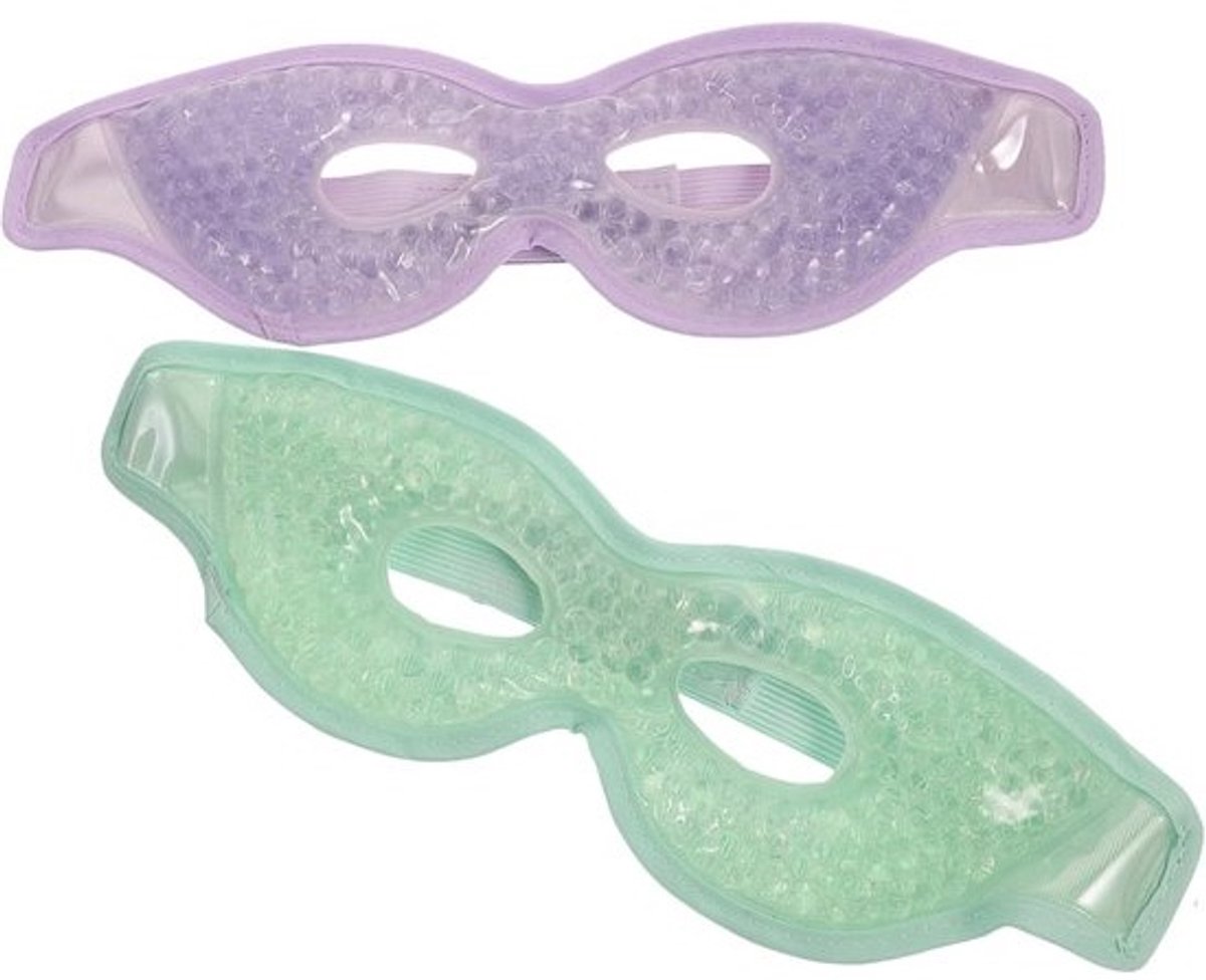 PVC Oogmasker - Slaapmasker Koude Pads - Oogvermoeidheid Verlichten - Superzacht Huidvriendelijk - 28 x 9 x 1.5 cm - Assorted