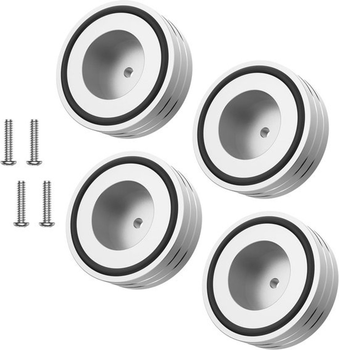 Pack van 4 Hi-Fi Absorberende Voeten 58 x 22 mm voor Subwoofers en Luidsprekers