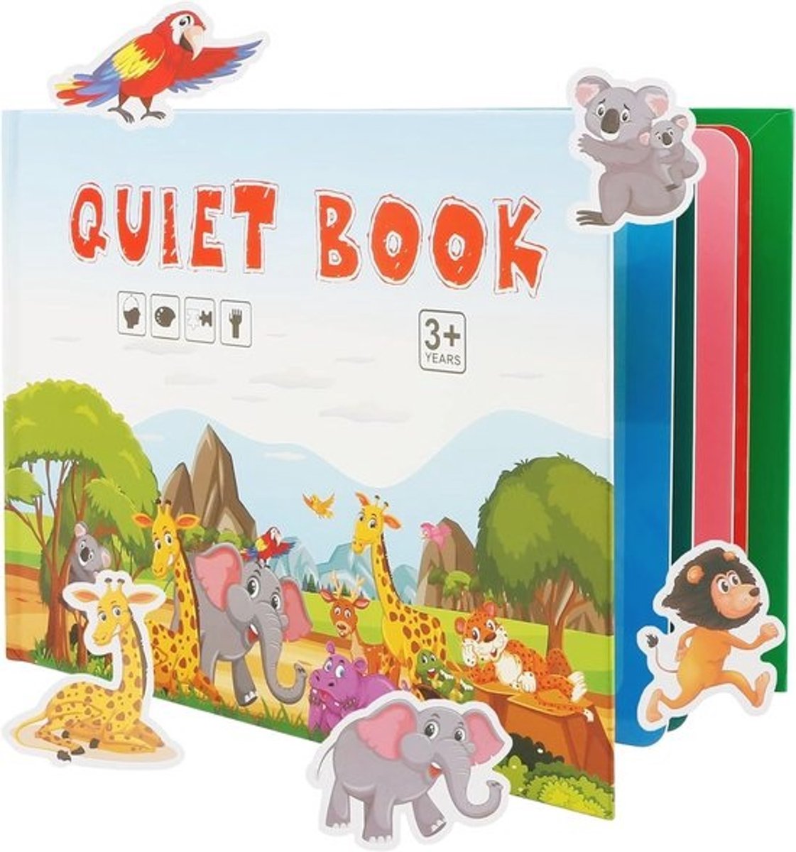 Interactief Montessori Speelboek voor Peuters - Educatief Dieren Puzzelboek