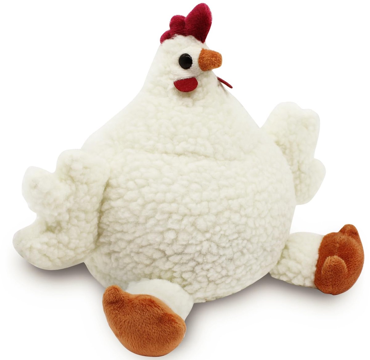 Deurstopper - Decoratief Knuffeldier - Verzwaard Vloerdeurstopper Muurbeschermer - Voor Thuis en Kantoor - Wit Kuiken