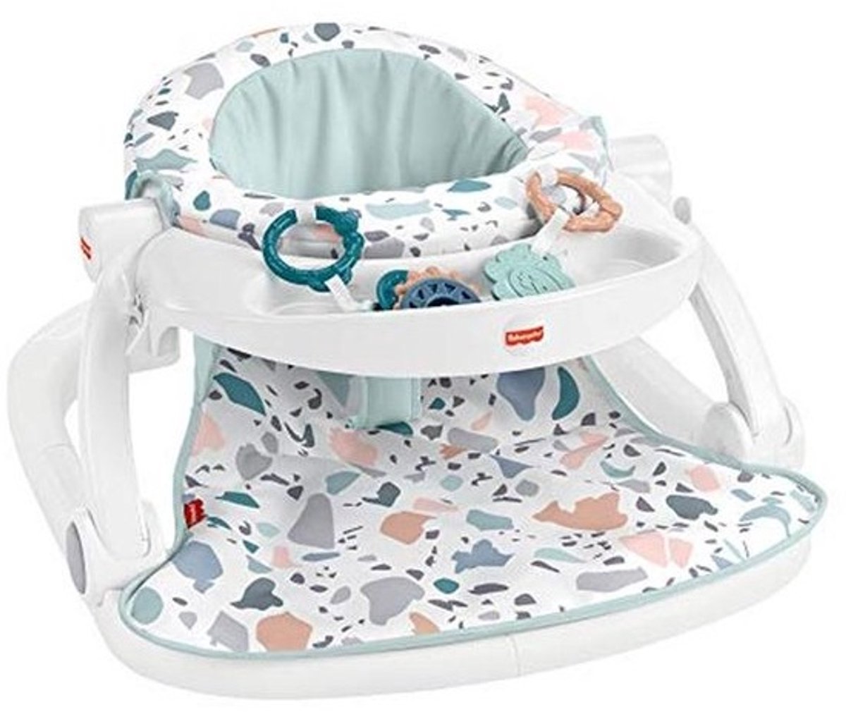 Zitplekje met Speelgoed en Bakje - Draagbare Multicolor Kinderstoel