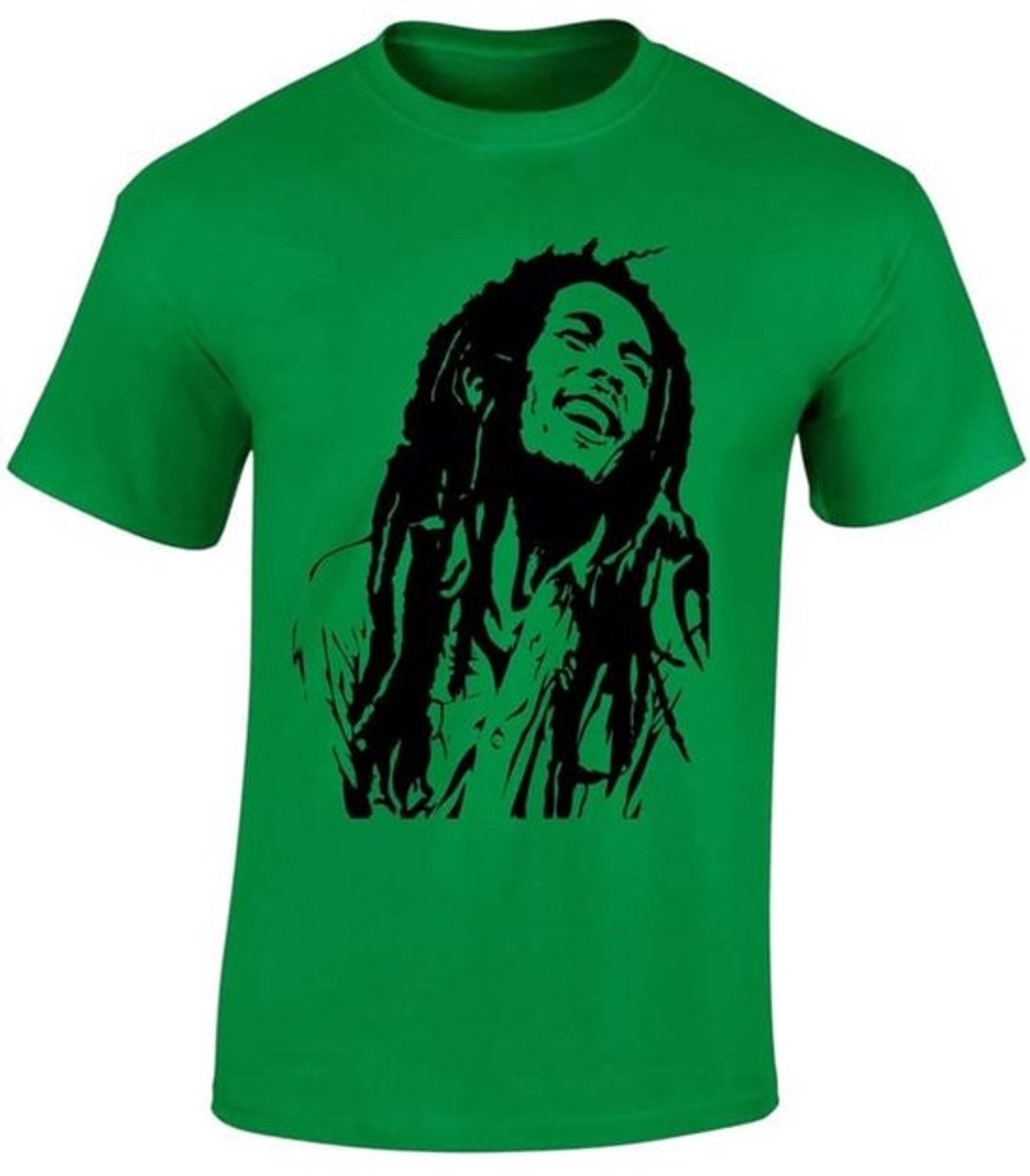 Bob Marley geïnspireerd Reggae heren T-shirt Smoke Weed Jamaicaanse Ragga muziek Xmas Gift Top