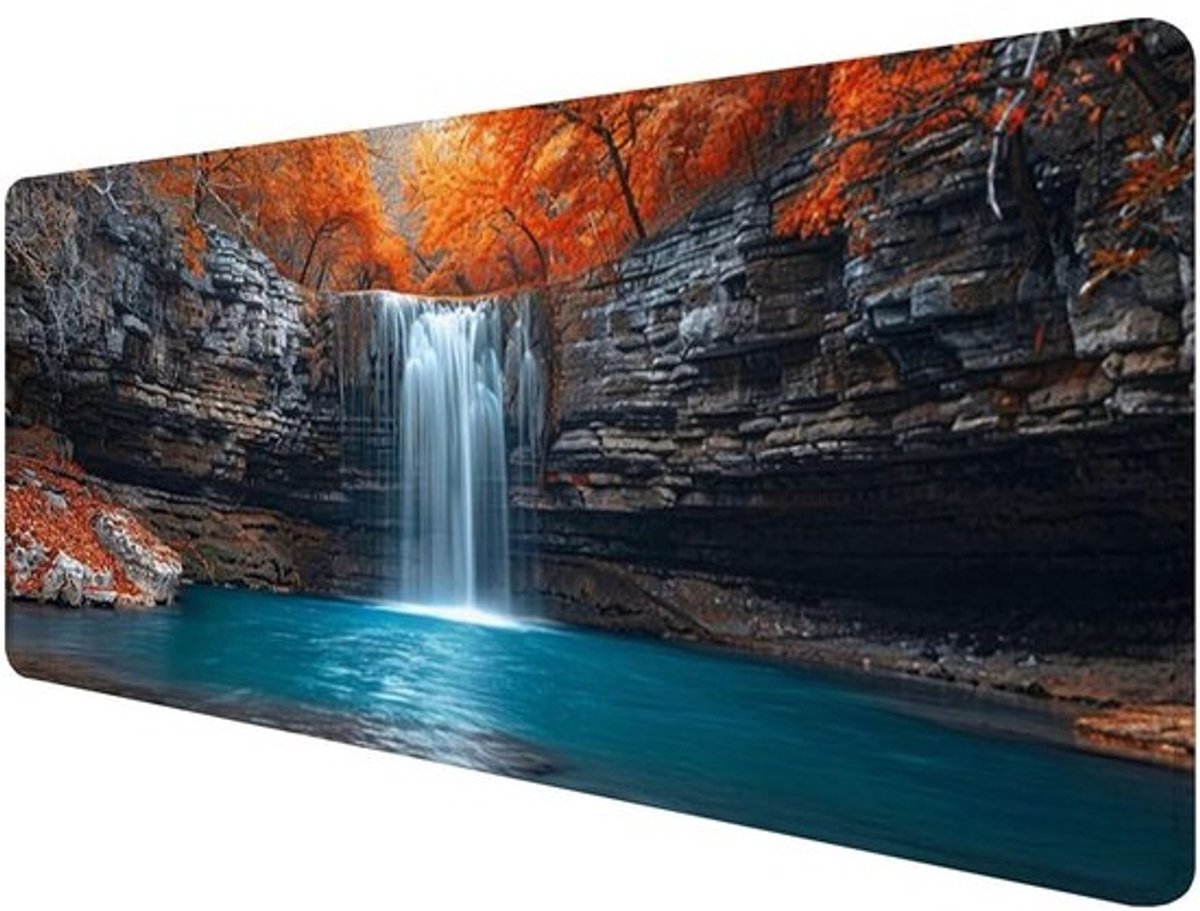 XXL Gaming Muismat 900x400x3mm - Groot Landschap Muismat met Waterdichte Stof en Anti-Slip Rubber, Ideale Muismat voor Gamers en Kantoor