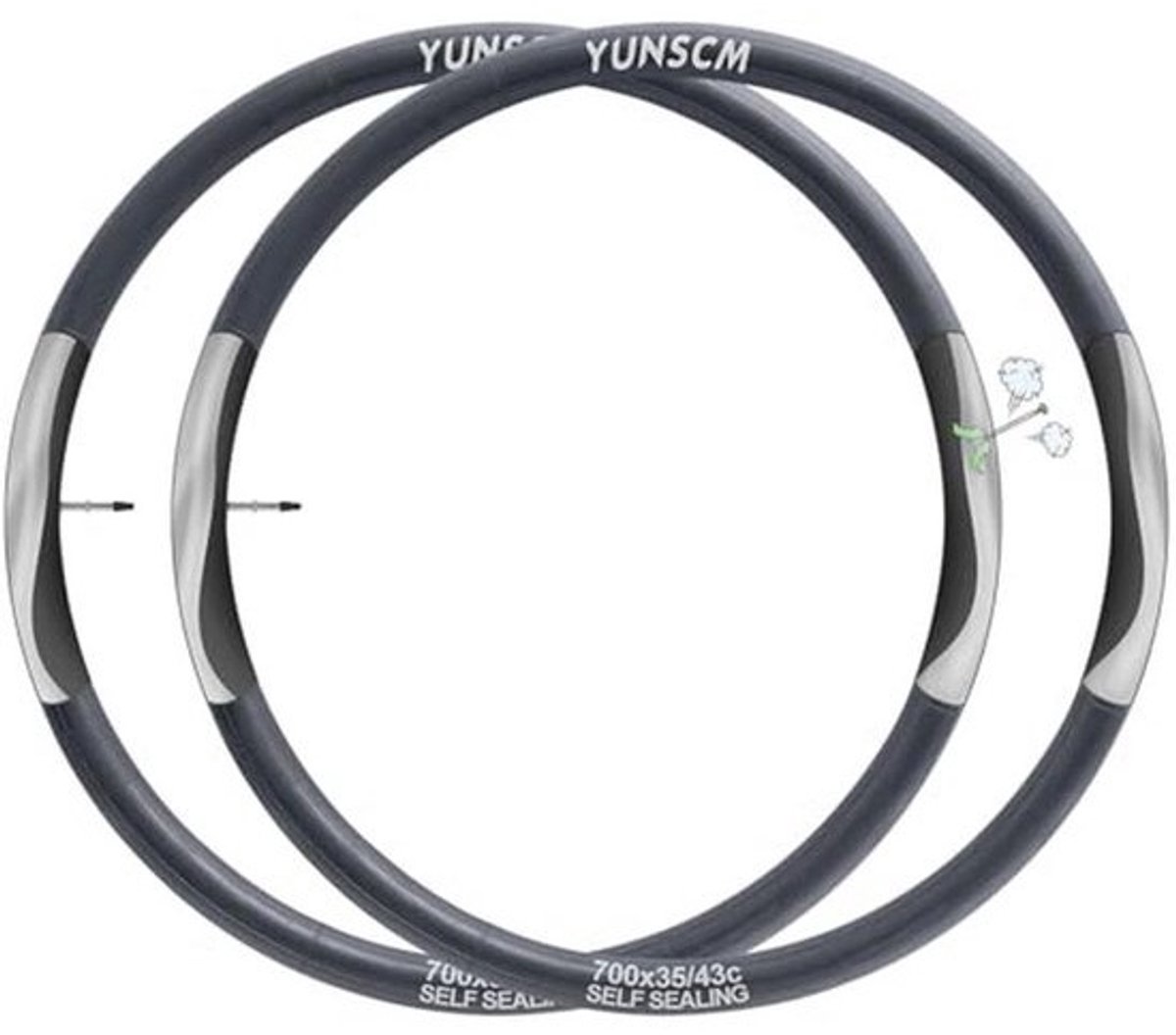 35/43-622 Zelfsluitende 700C Fiets Binnenbanden - Automatische Reparatie, Punctie Bestand