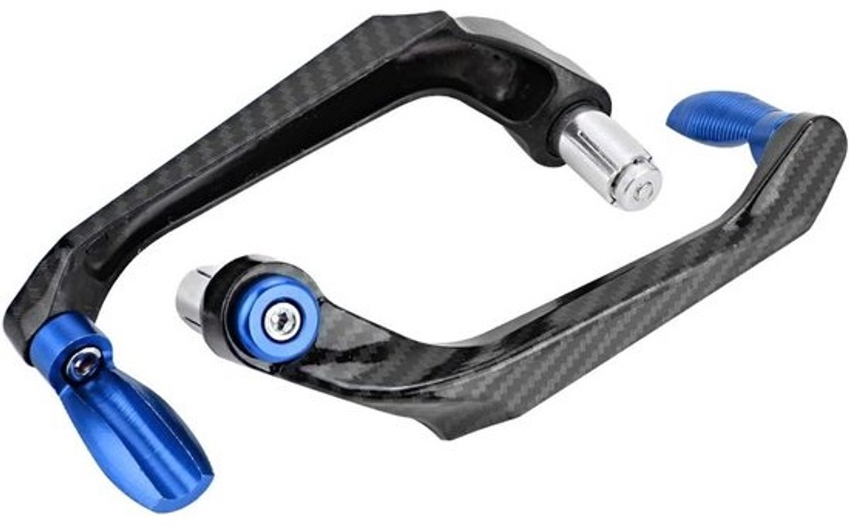 Stuurbeschermers Motorfiets - Handkappen Hendels - Veilig Rijden - Universele Pasvorm - 7/8 Inch - Blauw