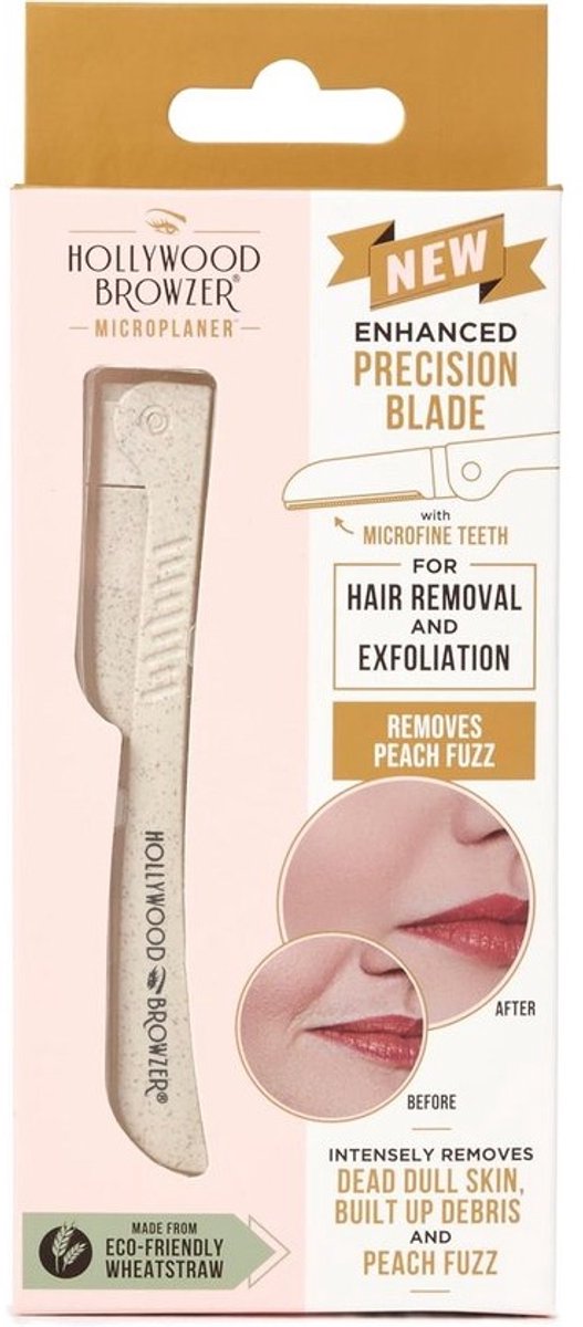 Microplaner Razor voor Dermaplaning - Nauwkeurige Wenkbrauwvormer en Gezichtshaar Verwijderaar - Milieuvriendelijk Makkelijk Te Gebruiken