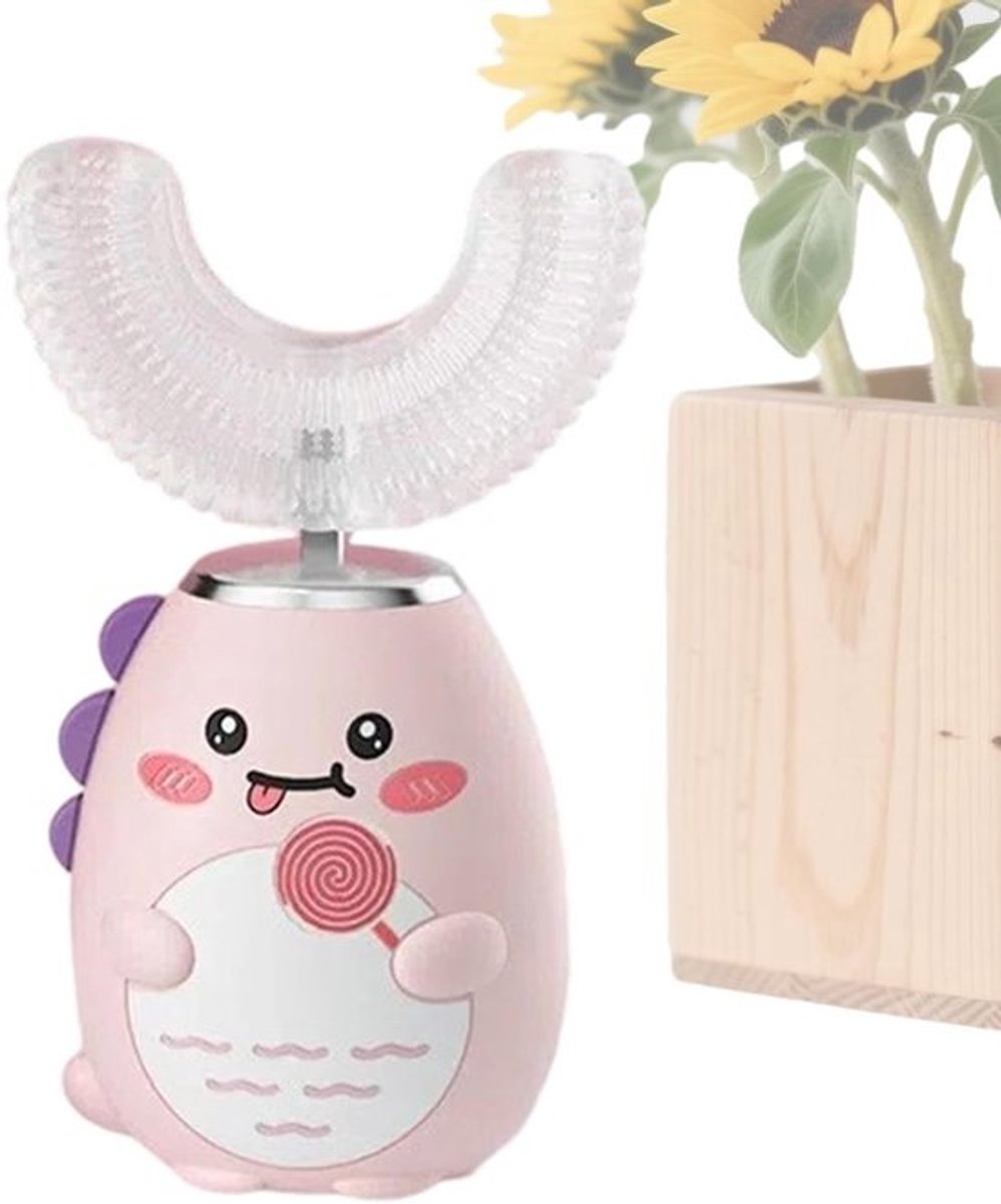 Elektrische Tandenborstel - U-vormig Kindermodel - Dagelijkse Mondhygiëne - Automatische Poetsmodus - 10 cm Hoogte - Blauw
