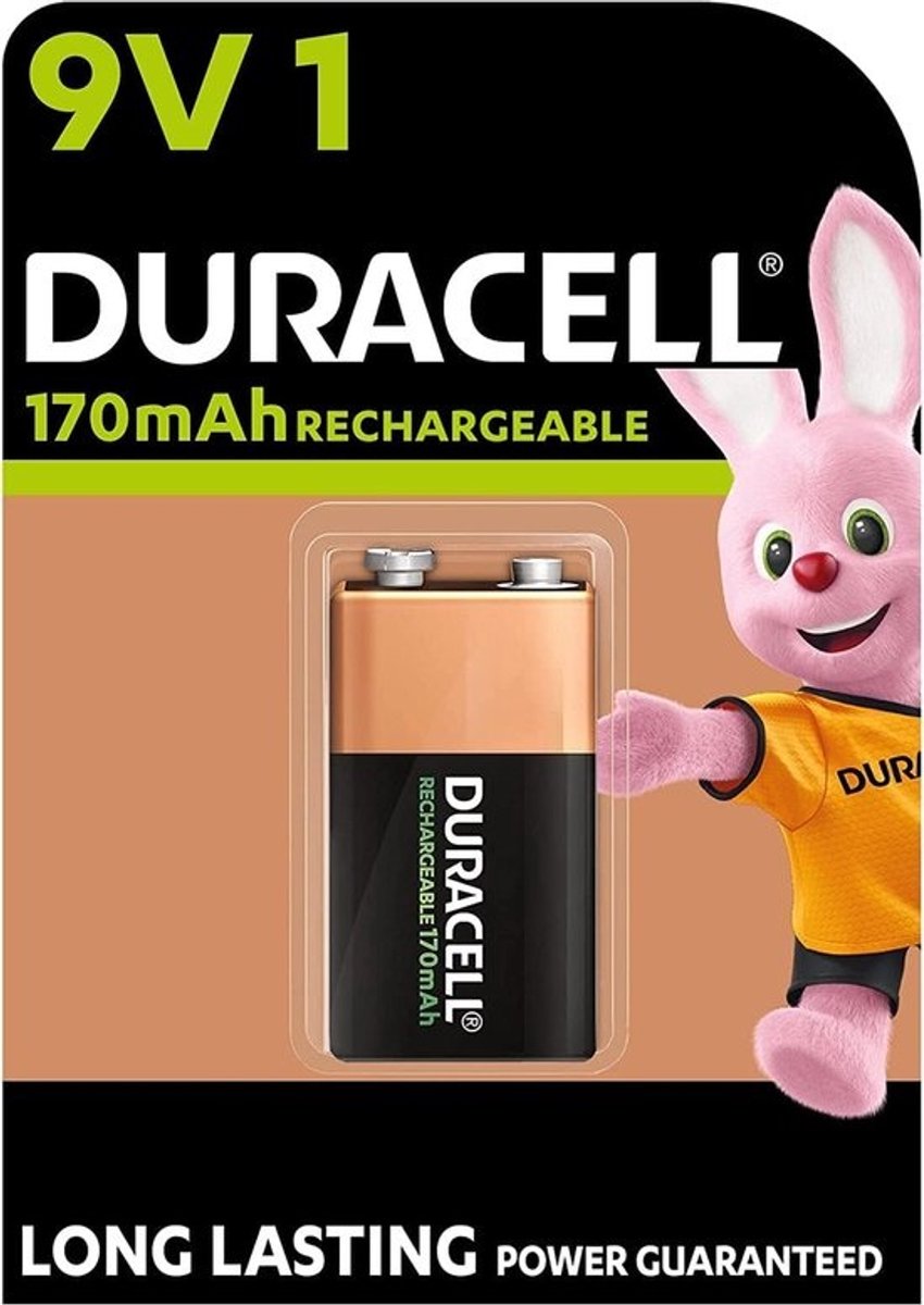 Oplaadbare Batterij - 9V Energiebron - Apparaten Voeden - Milieuvriendelijk Herbruikbaar - 170 mAh Capaciteit