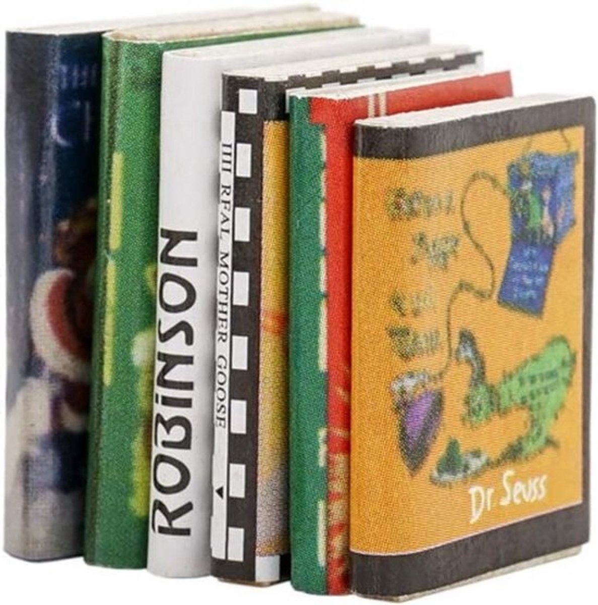 6 Stuks Miniatuur Boeken voor Poppenhuis Set Decoratie